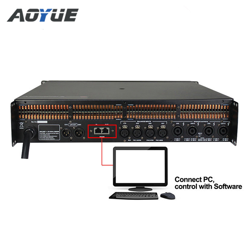 DSP10000Q Amplificatore di potenza audio del modulo DSP touch screen 