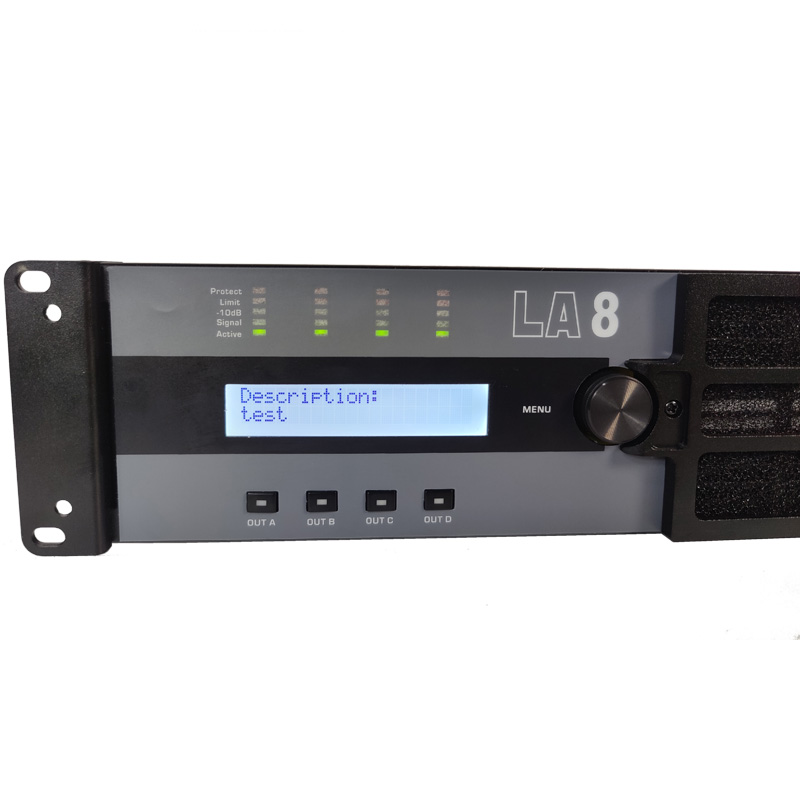 LA8 Amplificatore DSP di potenza switching audio stereo professionale