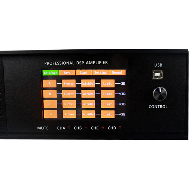 DSP6000Q Amplificatore di potenza audio professionale a 4 canali con DSP