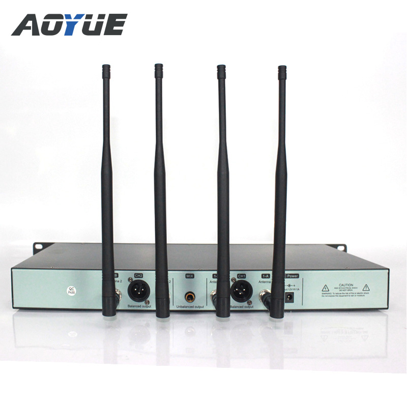 AD4D Microfono wireless professionale da palcoscenico Microfono True Diversity